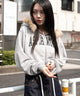 杢グレー　モデル：159cm F着用