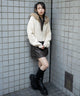 ブラウン　モデル：159cm F着用
