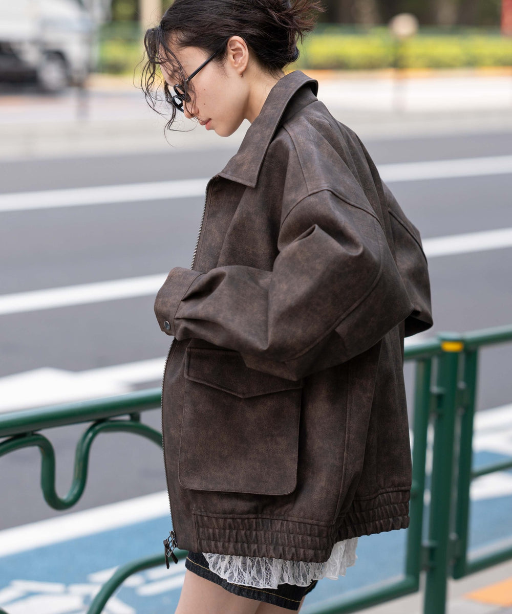 ブラウンソノタ モデル：161cm L着用