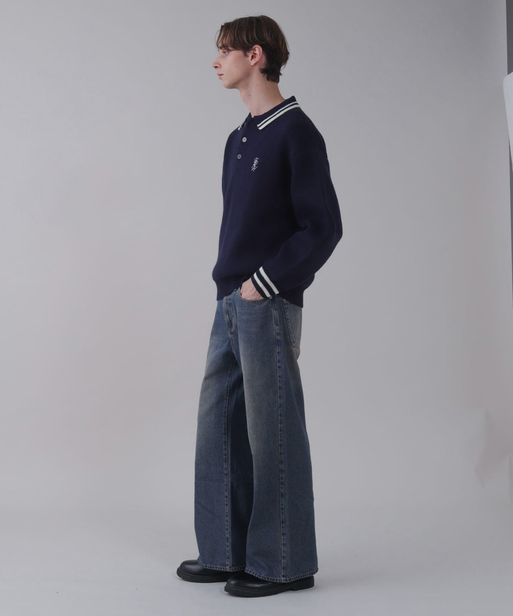 デニム中濃 モデル：178cm L着用