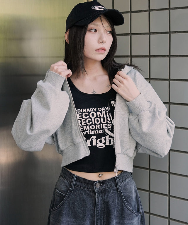杢グレー　モデル：159cm F着用