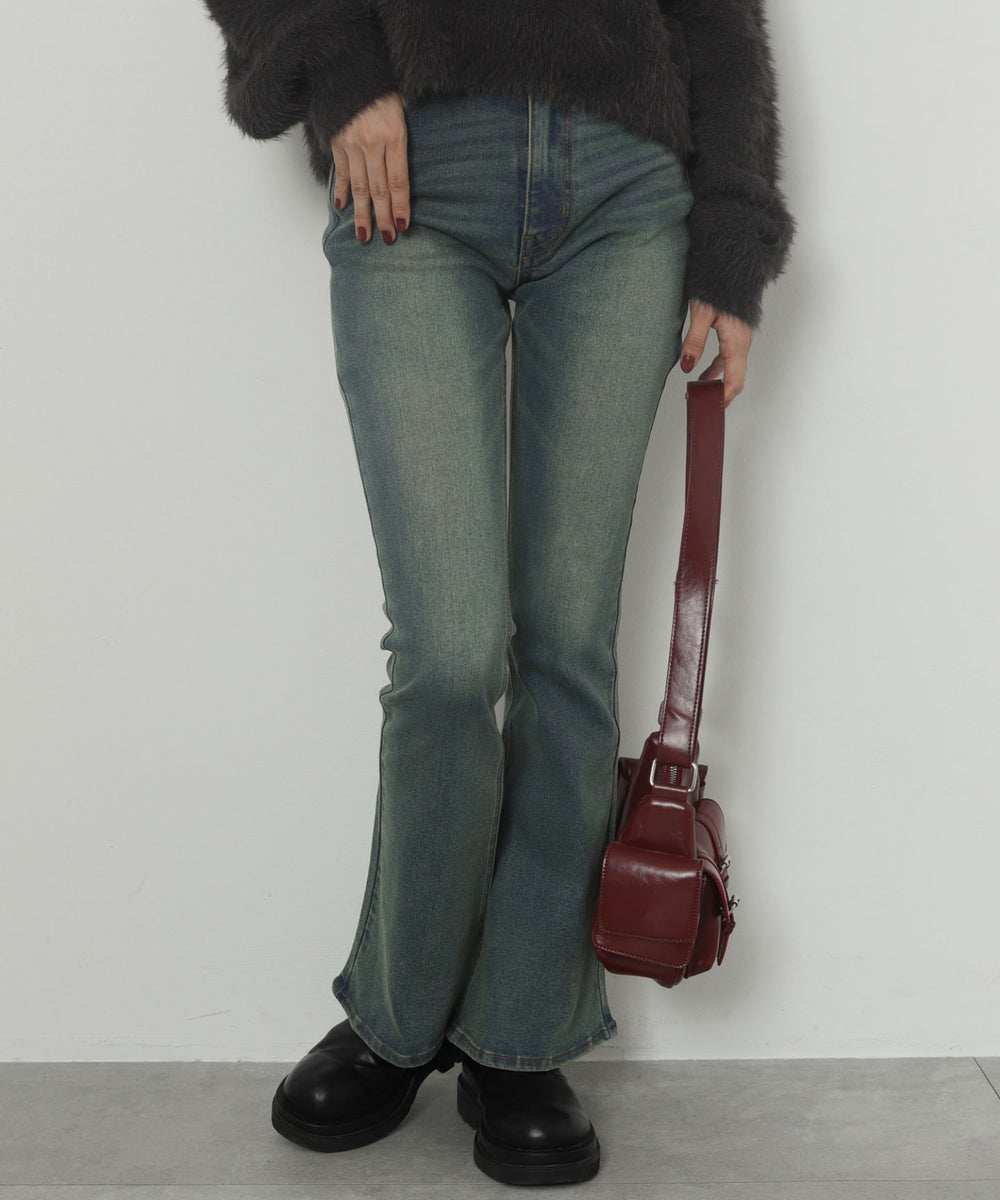 デニム中濃加工　モデル：163cm M着用