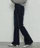 ストレッチフレアデニムパンツ/デニム濃　モデル：161cm M着用