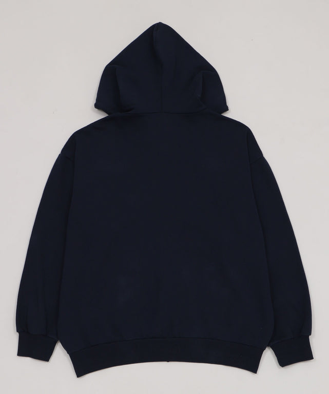 レオパードワッペンダブルZIPパーカー