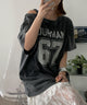 ２WAYグラフィックワンショルBIGT/柄3 モデル：155cm F着用