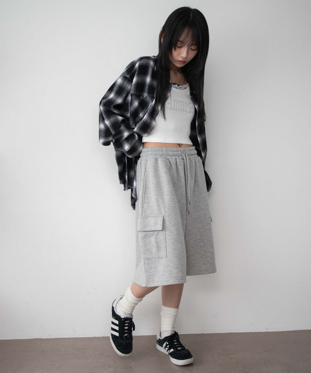 杢グレー モデル：159cm F着用