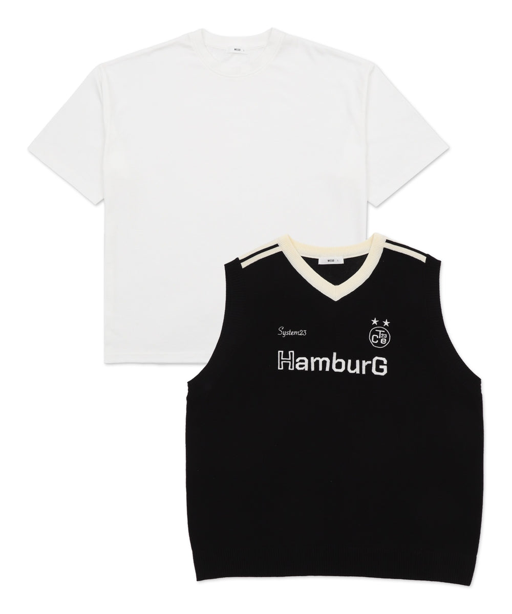 アンサンブルゲームロゴニットベスト