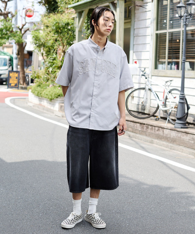 グレーストライプ モデル：178cm L着用