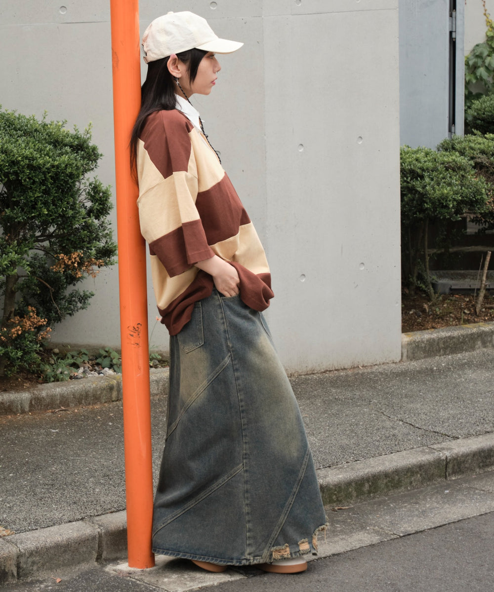 ブラウン モデル：159cm L着用