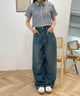 デニム中濃加工 モデル：157cm M着用