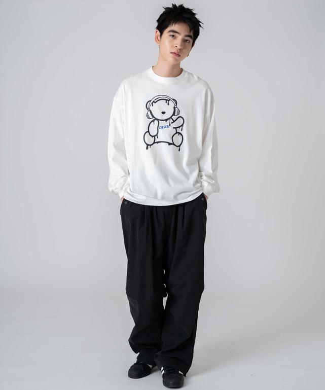 柄3 ホワイト モデル：180㎝　L着用