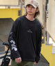 メッシュスリーブロゴアンサンブルT/ブラック モデル：175cm L着用