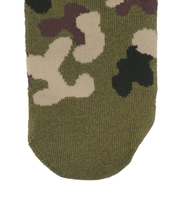 バック刺繍底パイルクルーソックス(23-25cm)