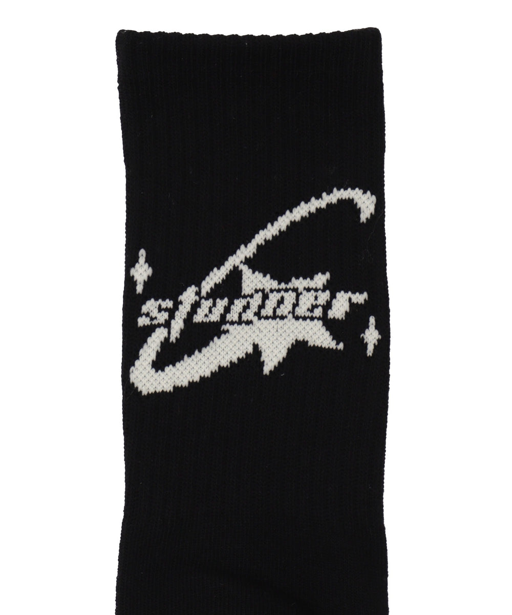 バックデザイン底パイルクルーソックス(23-25cm)