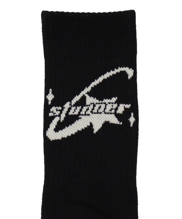 バックデザイン底パイルクルーソックス(23-25cm)