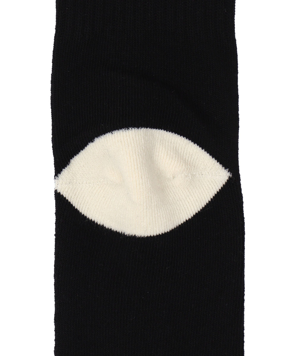 バックデザイン底パイルクルーソックス(23-25cm)