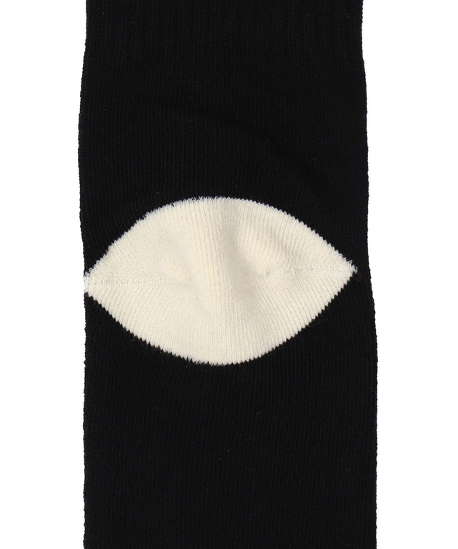 バックデザイン底パイルクルーソックス(23-25cm)