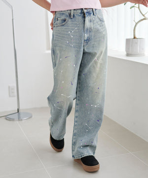 デニム淡加工 モデル：155cm M着用