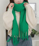 ワイドフリンジストール/グリーン