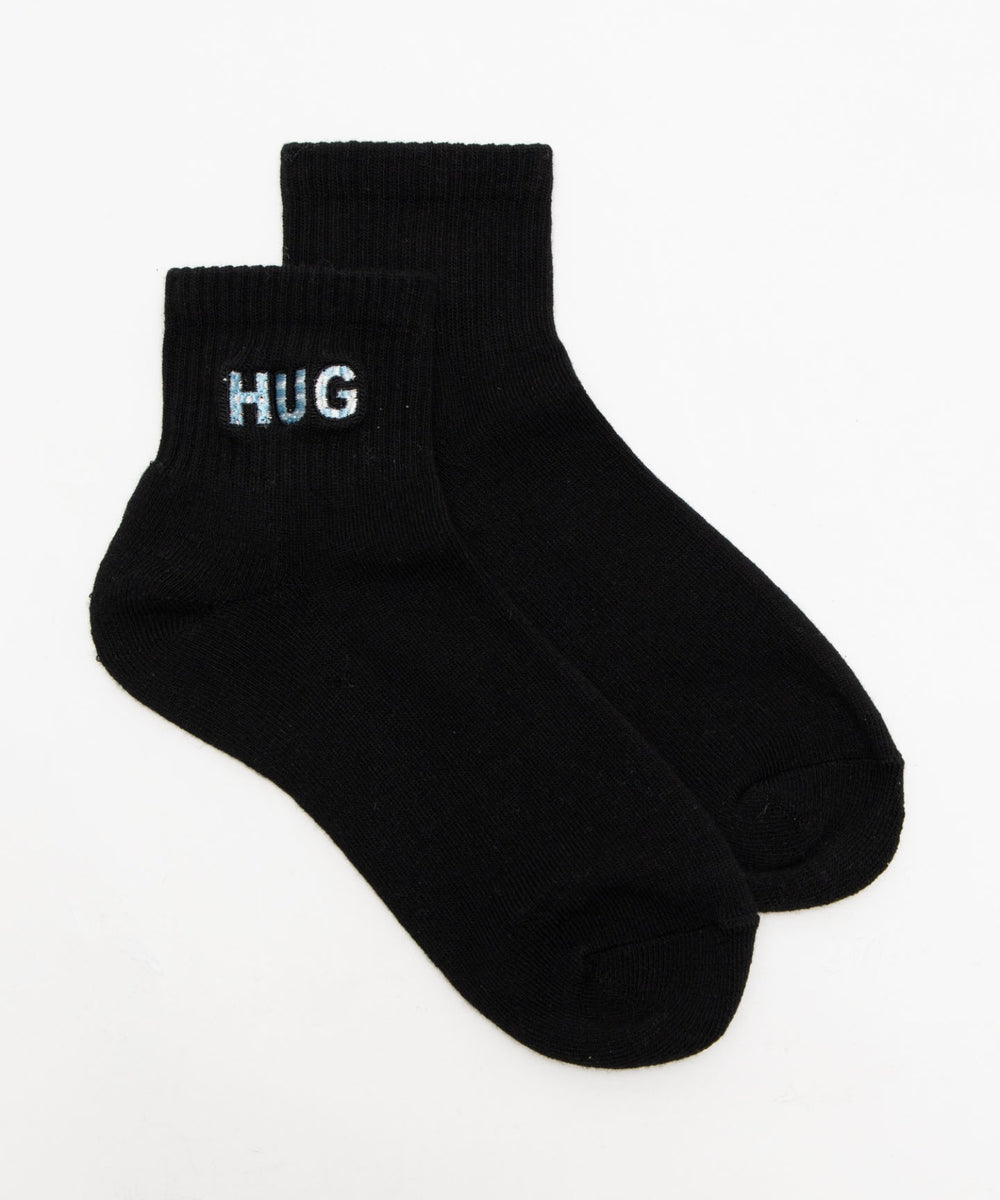 HUG刺繍アンクルパイルソックス(23-25cm)