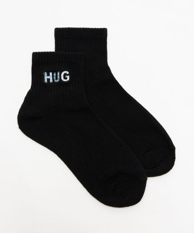 HUG刺繍アンクルパイルソックス(23-25cm)