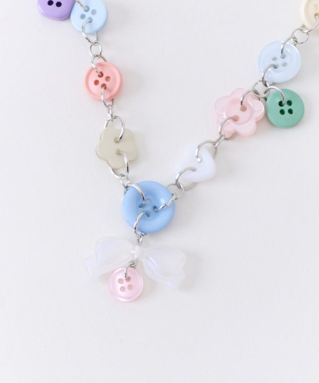 Lボタンモチ－フネックレス