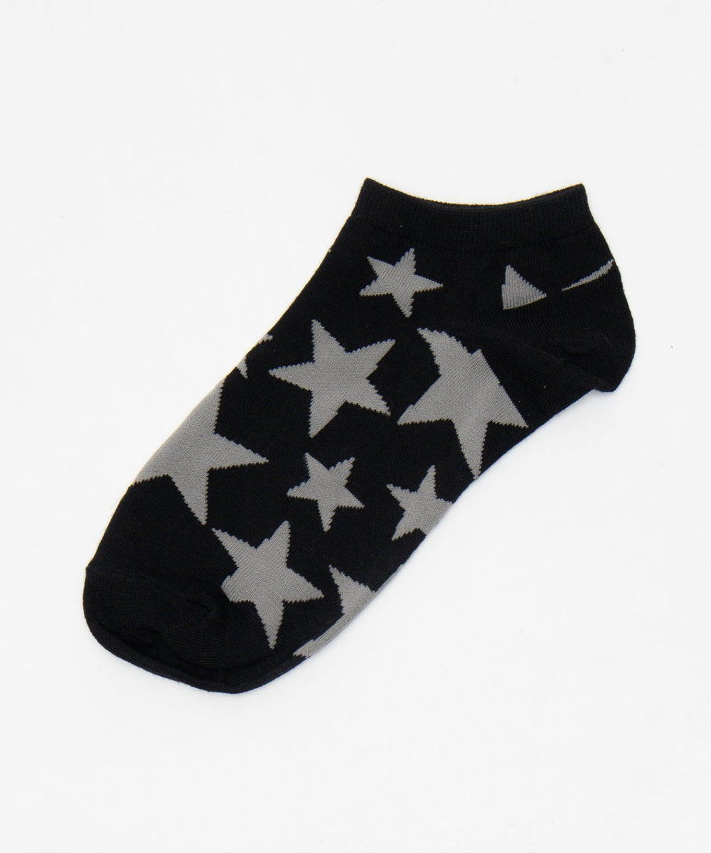 ランダムスター総柄ショートソックス(23-25cm)