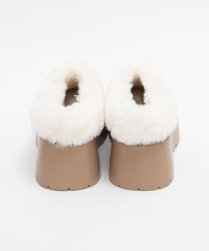 厚底ムートンタッチシューズ