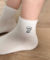 キラキラおめめアンクルパイルソックス(23-25cm)