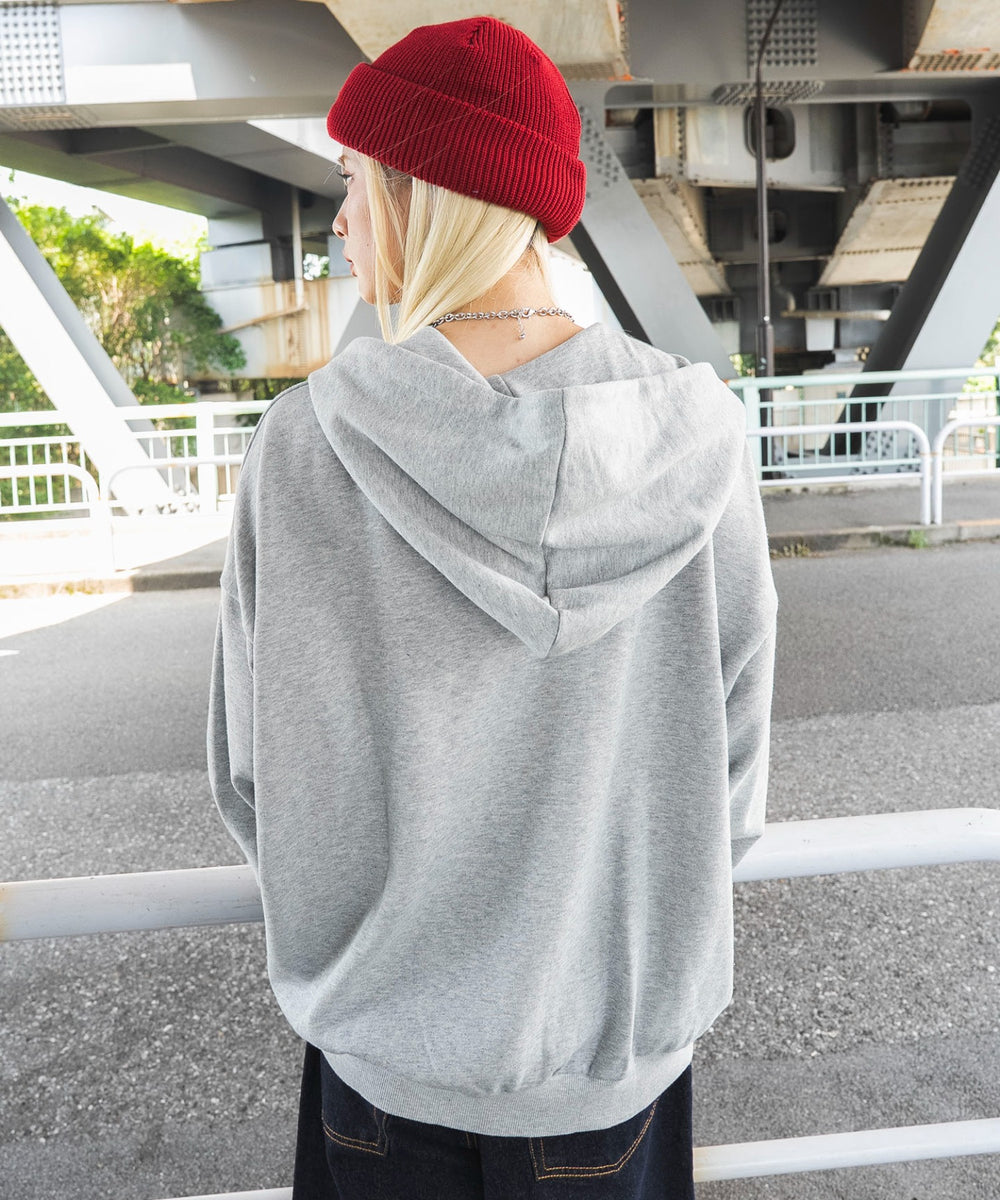 杢グレー　モデル：166cm F着用