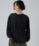 クルーネックコットンT(LS)/ブラックソノタ モデル：175cm L着用