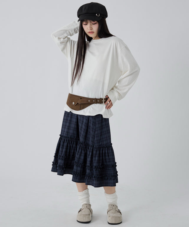 ホワイト モデル：161cm M着用