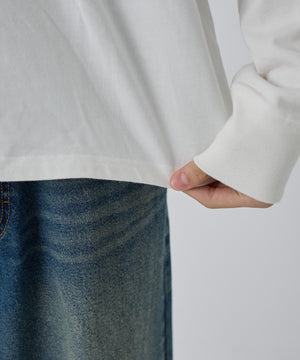 クルーネックコットンT(LS)