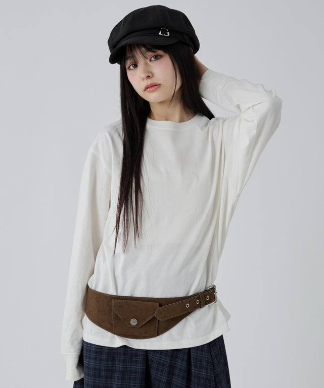 ホワイト モデル：161cm M着用
