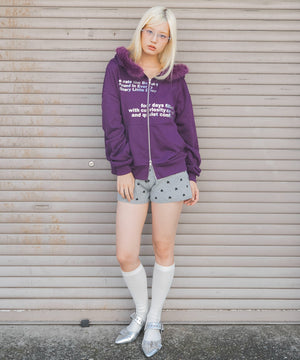 パープル　モデル：166cm F着用