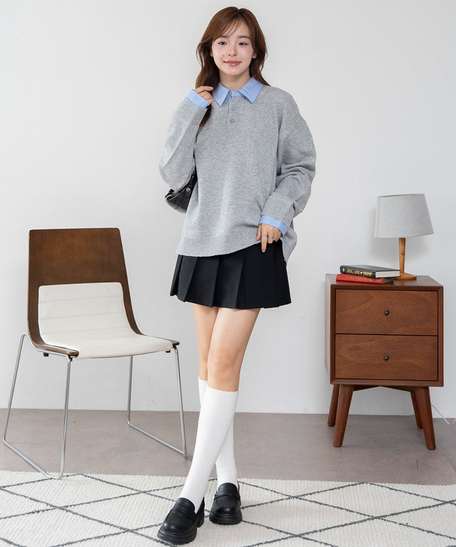 杢グレー モデル：165cm L着用