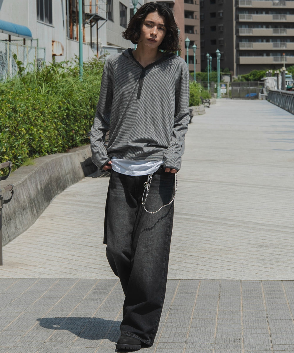 Lグレー モデル：182cm L着用