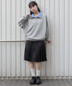 杢グレー　モデル：161cm L着用