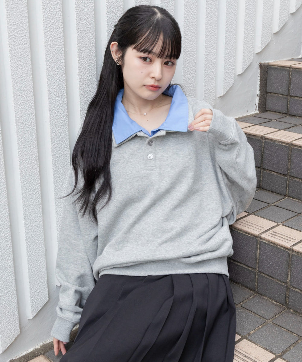 杢グレー　モデル：161cm L着用