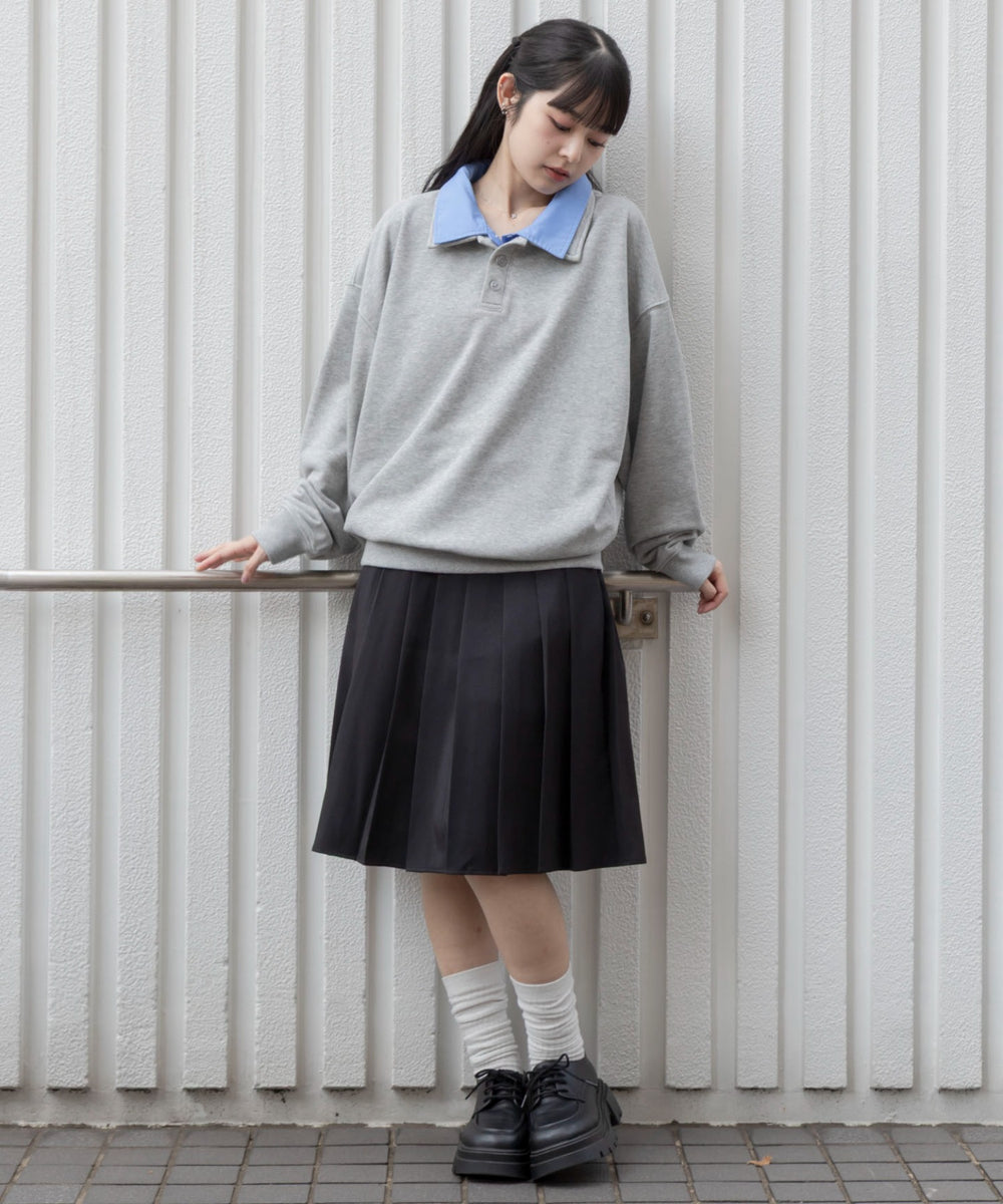 杢グレー　モデル：161cm L着用