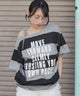 ２WAYグラフィックワンショルBIGT/柄6 モデル：159cm F着用