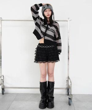 グレーボーダー　モデル：159cm F着用
