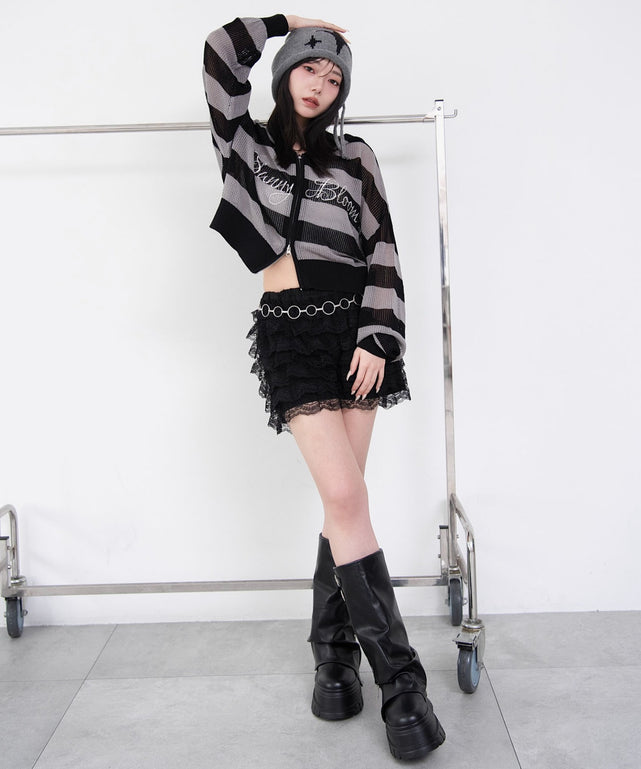 グレーボーダー　モデル：159cm F着用