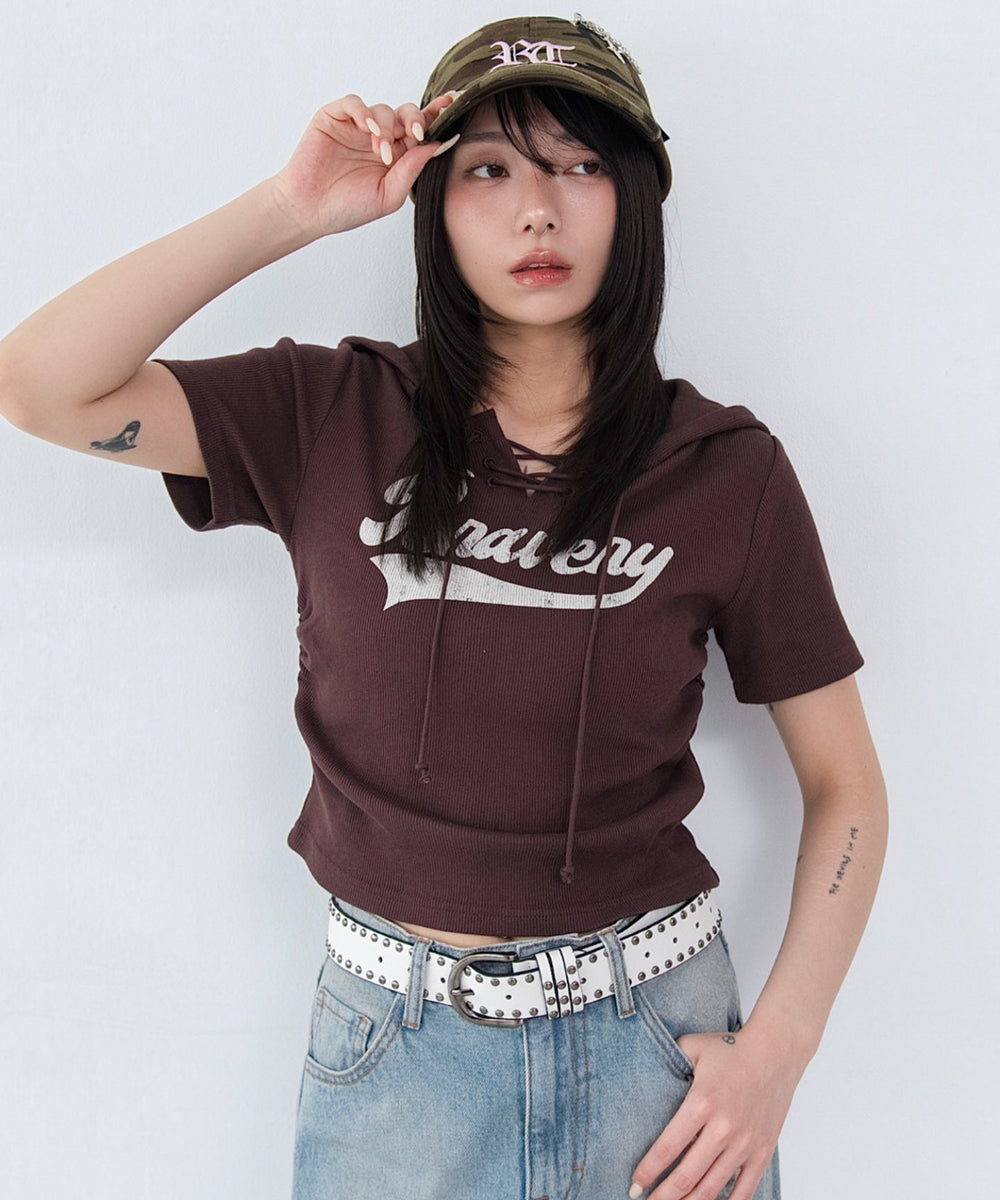 ブラウン　モデル：159cm F着用