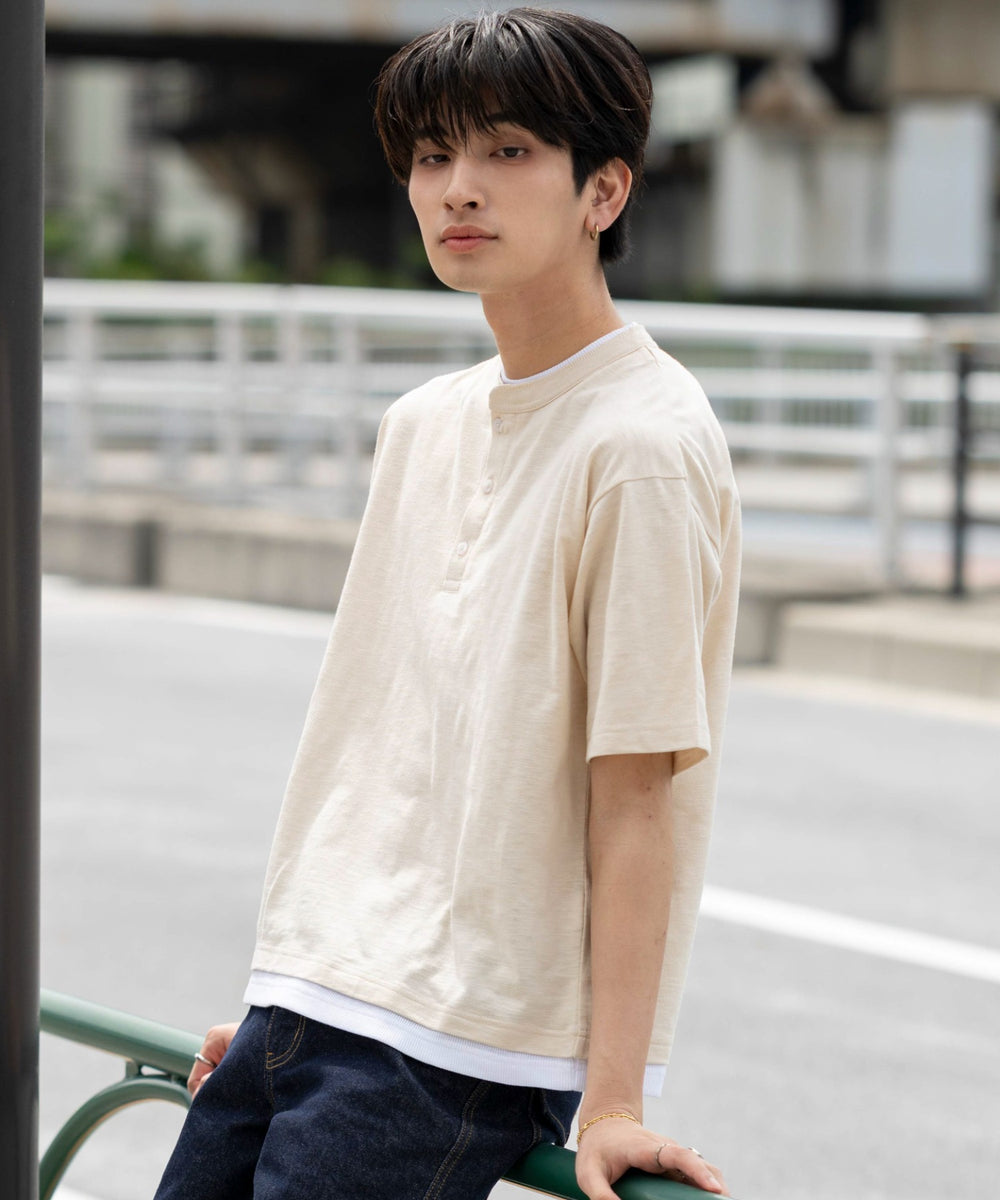 Lベージュ モデル：180cm L着用