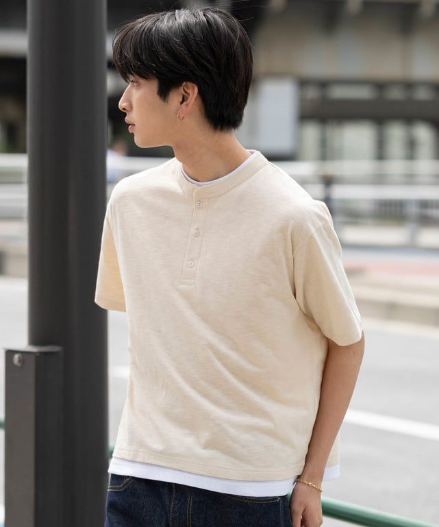 Lベージュ モデル：180cm L着用