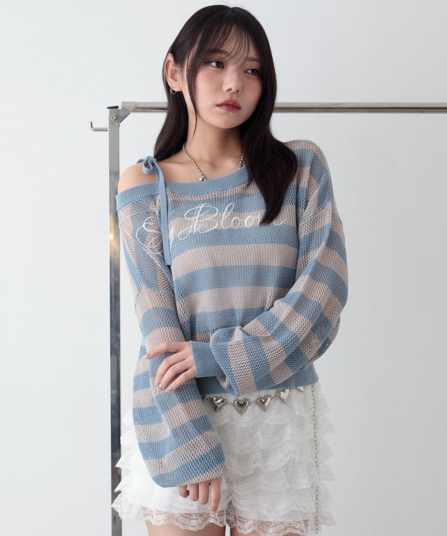 ブルーボーダー　モデル：159cm F着用