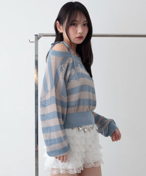 ブルーボーダー　モデル：159cm F着用