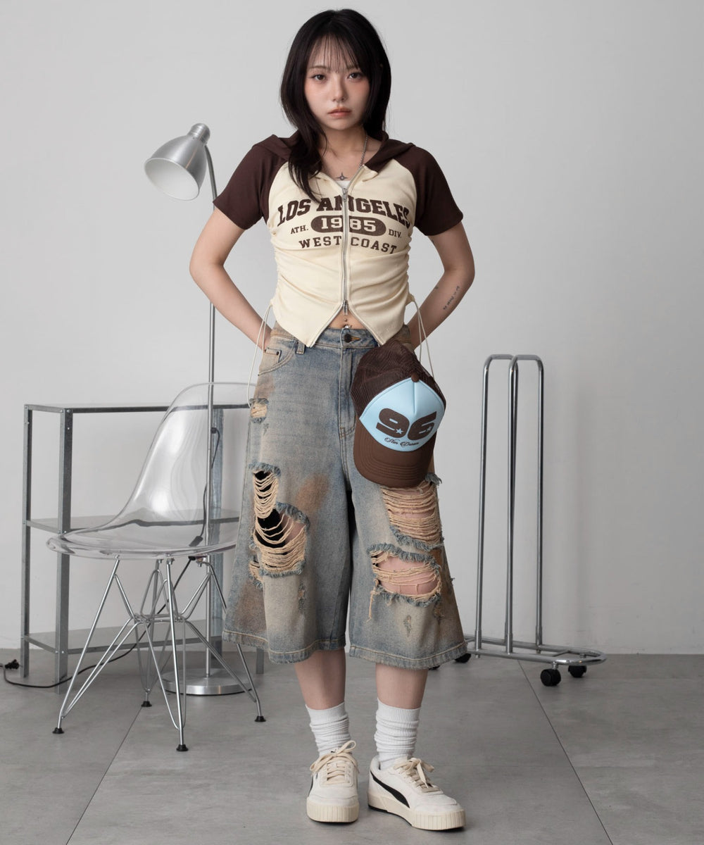 ブラウン　モデル：159cm F着用