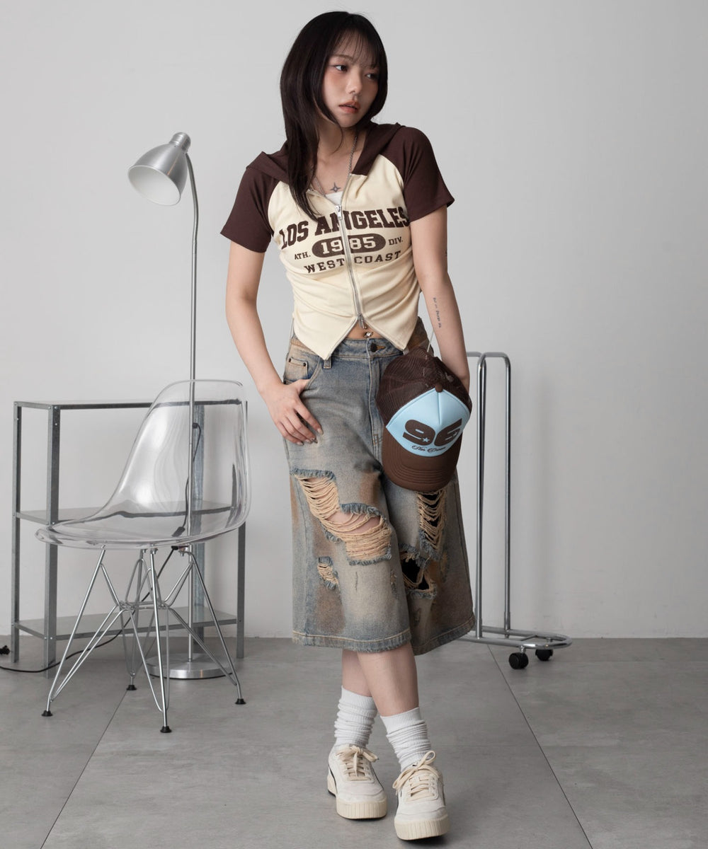 ブラウン　モデル：159cm F着用